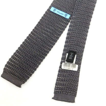 【中古】クリケット CRICKET シルク ニットタイ ネクタイ グレー【 状態ランクB 】【 メンズ 】