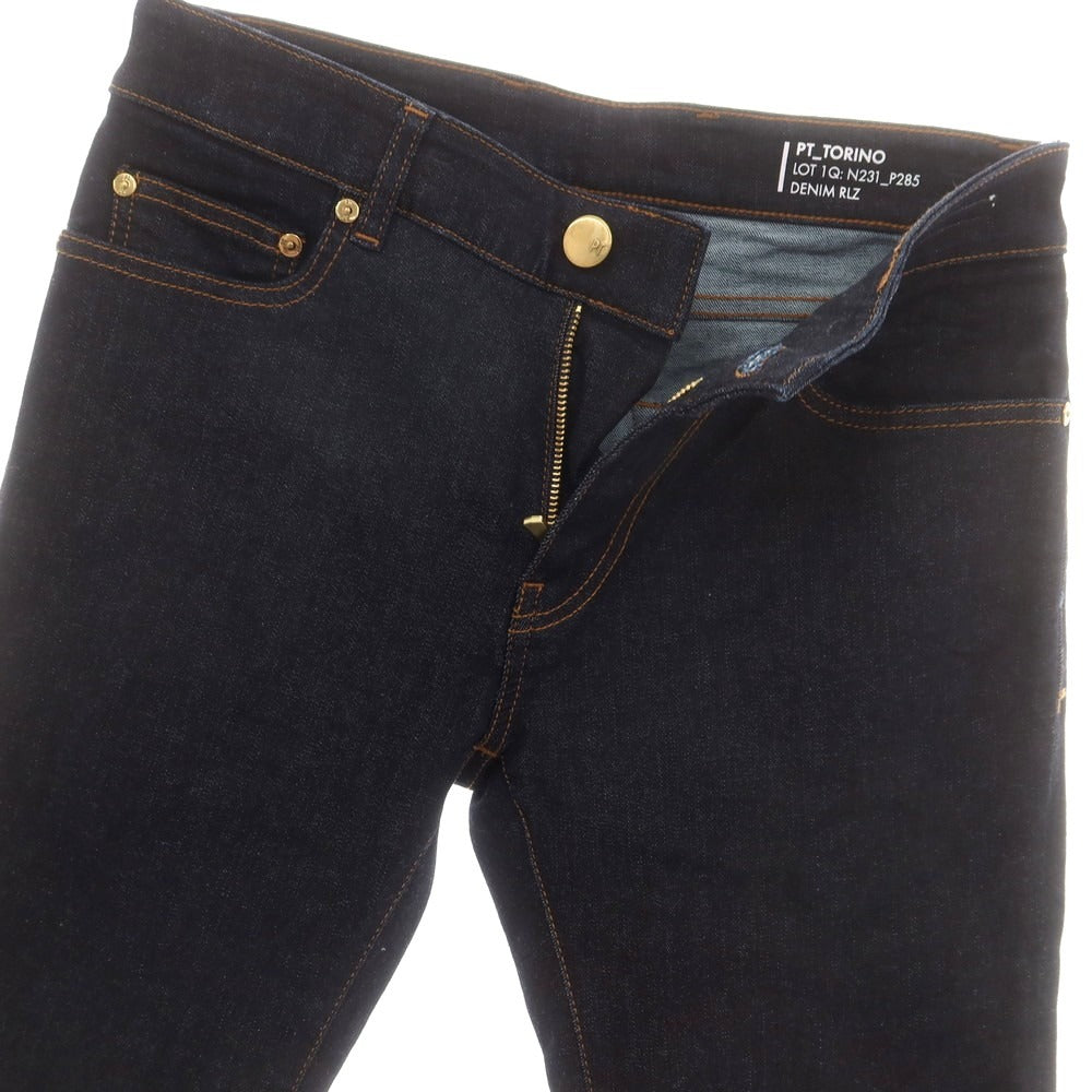 【中古】ピーティートリノ デニム PT TORINO DENIM ROCK ストレッチ コットンポリエステル デニムパンツ ジーンズ ネイビー【サイズ29】【 状態ランクA 】【 メンズ 】[BPD]
