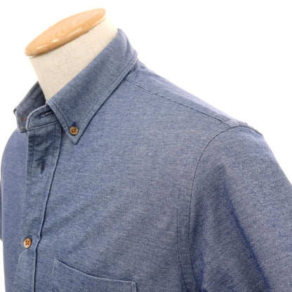 【中古】ビューティアンドユースユナイテッドアローズ BEAUTY&amp;YOUTH UNITED ARROWS コットンポリエステルポリウレタン ジャージー ボタンダウン 半袖シャツ ネイビー【サイズS】【 状態ランクB 】【 メンズ 】