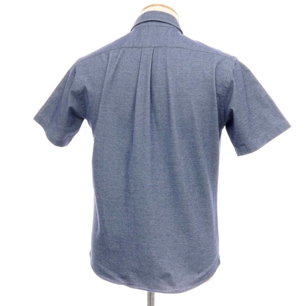 【中古】ビューティアンドユースユナイテッドアローズ BEAUTY&amp;YOUTH UNITED ARROWS コットンポリエステルポリウレタン ジャージー ボタンダウン 半袖シャツ ネイビー【サイズS】【 状態ランクB 】【 メンズ 】[DPD]