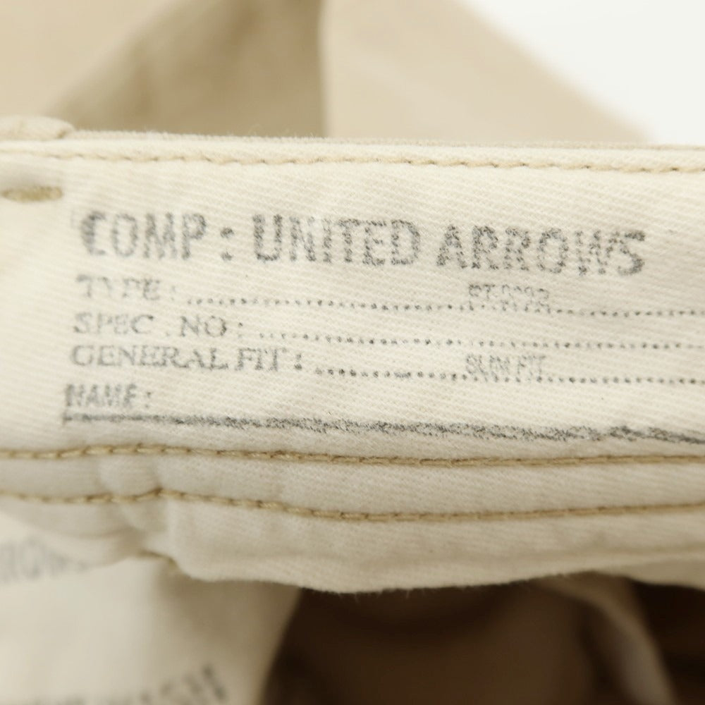 【中古】ユナイテッドアローズ UNITED ARROWS ストレッチ コットン チノパンツ ベージュ【サイズ42】【 状態ランクC 】【 メンズ 】
