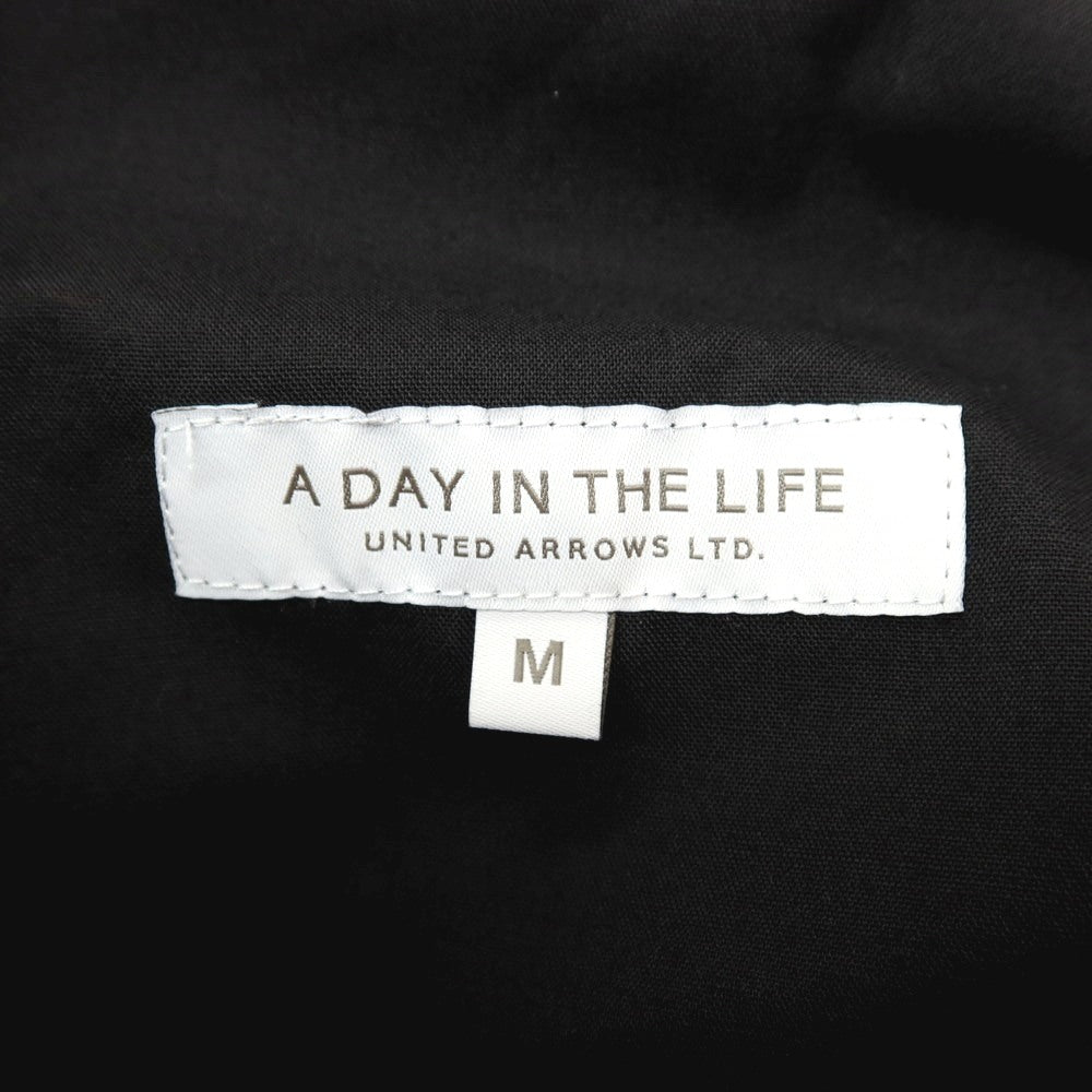 【中古】ア デイ イン ザ ライフ ユナイテッドアローズ a day in the life united arrows ストレッチ コットンポリエステル カジュアルスラックスパンツ ブラック【サイズM】【 状態ランクB 】【 メンズ 】