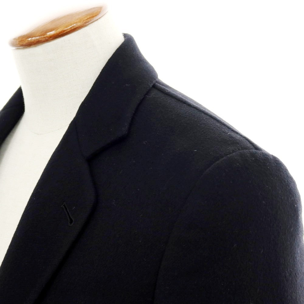 【中古】ジョルジオアルマーニ GIORGIO ARMANI カシミヤ チェスターフィールドコート ブラック【 サイズ46 】【 状態ランクB 】【 メンズ 】 [APD]
