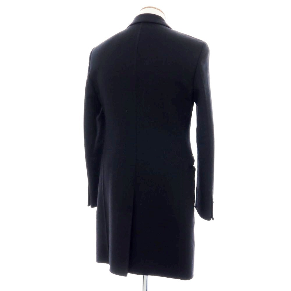 【中古】ジョルジオアルマーニ GIORGIO ARMANI カシミヤ チェスターフィールドコート ブラック【 サイズ46 】【 状態ランクB 】【 メンズ 】 [APD]