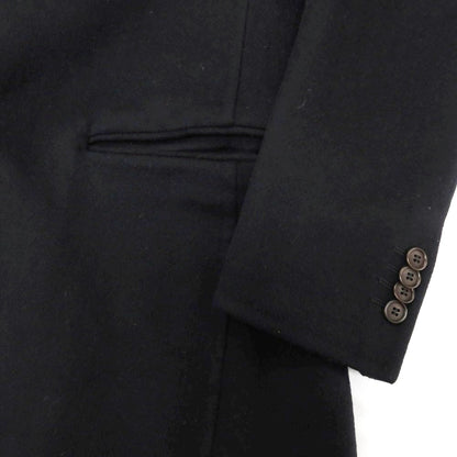 【中古】ジョルジオアルマーニ GIORGIO ARMANI カシミヤ チェスターフィールドコート ブラック【 46 】【 状態ランクB 】【 メンズ 】