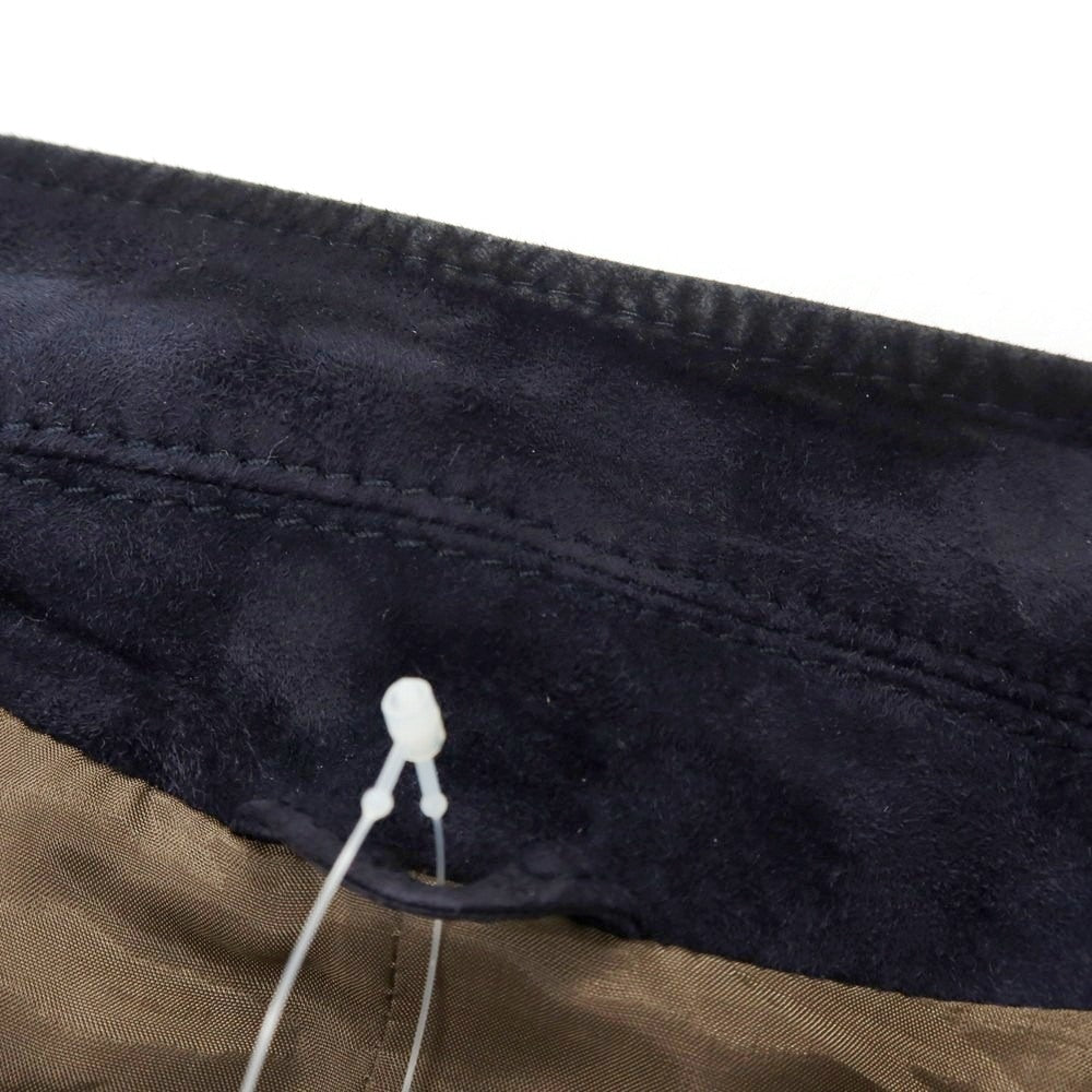 【中古】ブルネロクチネリ Brunello Cucinelli スエード レザーブルゾン ネイビー【 XS 】【 状態ランクD 】【 メンズ 】