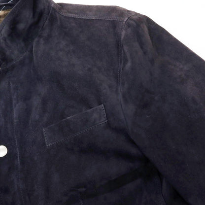 【中古】ブルネロクチネリ Brunello Cucinelli スエード レザーブルゾン ネイビー【 XS 】【 状態ランクD 】【 メンズ 】