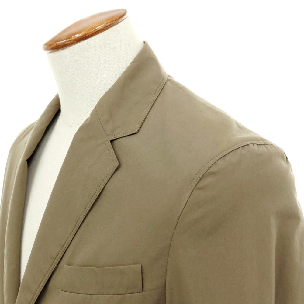 【中古】ジルサンダー JIL SANDER コットン 2つボタンスーツ セットアップ カーキ【 サイズ46/46 】【 状態ランクD 】【 メンズ 】 [BPD]