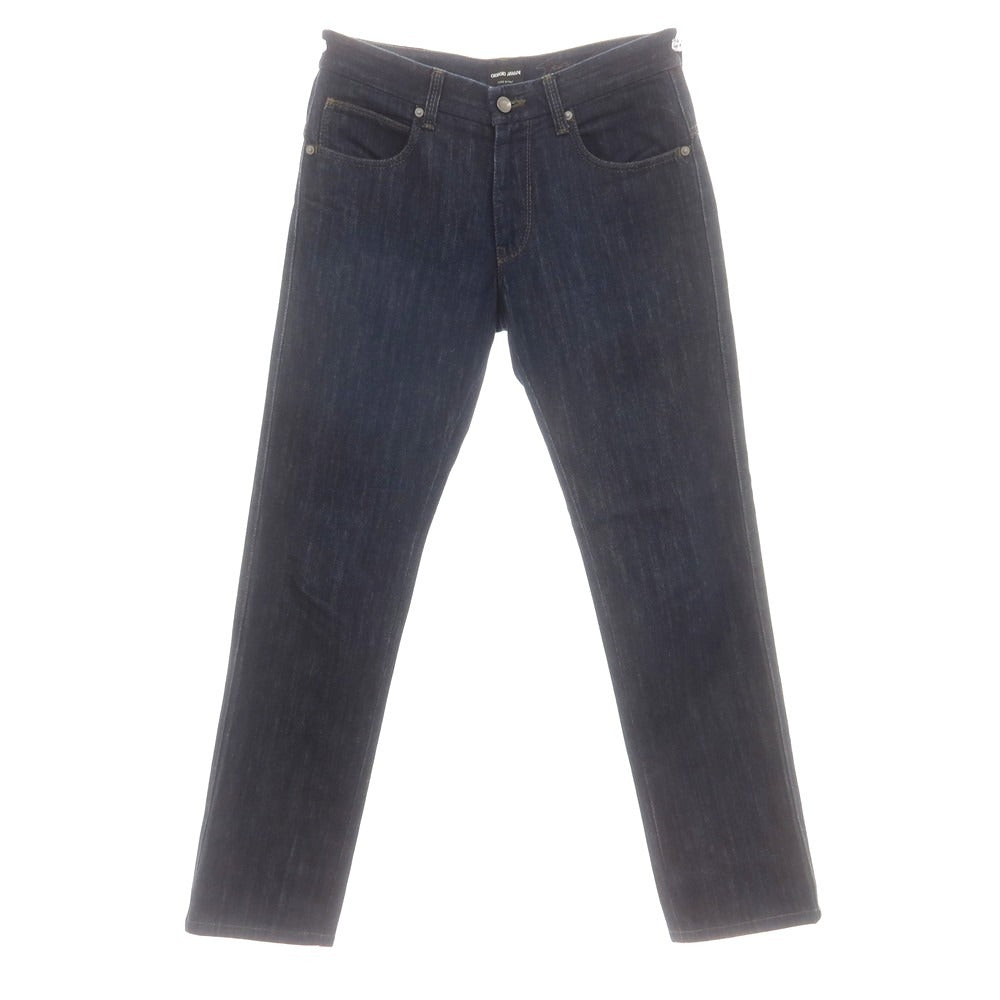 【中古】ジョルジオアルマーニ GIORGIO ARMANI コットン デニムパンツ ジーンズ ネイビー【 30 】【 状態ランクC 】【 メンズ 】