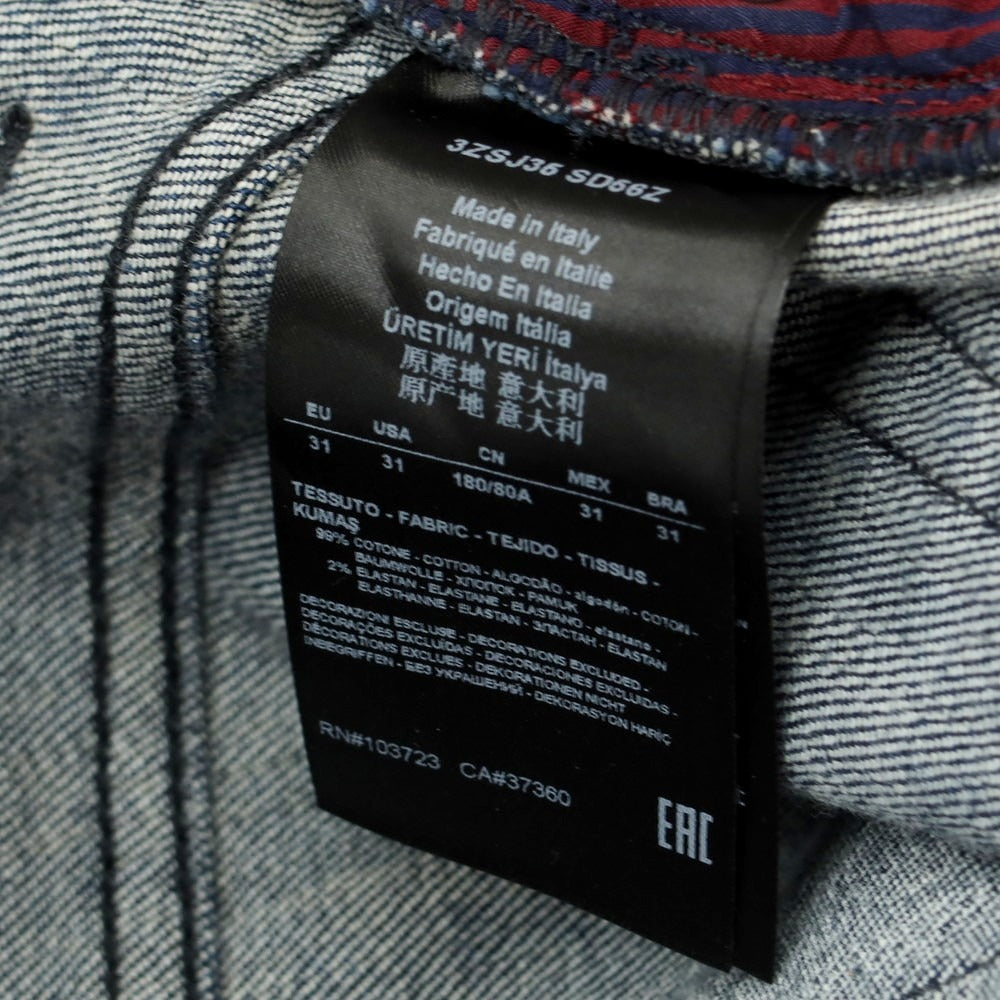 【中古】ジョルジオアルマーニ GIORGIO ARMANI LIMITED EDITION ストレッチ コットン デニムパンツ ジーンズ ネイビー【 31 】【 状態ランクB 】【 メンズ 】