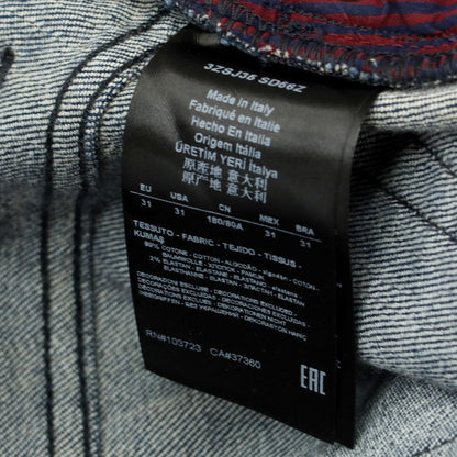 【中古】ジョルジオアルマーニ GIORGIO ARMANI LIMITED EDITION ストレッチ コットン デニムパンツ ジーンズ ネイビー【 31 】【 状態ランクB 】【 メンズ 】