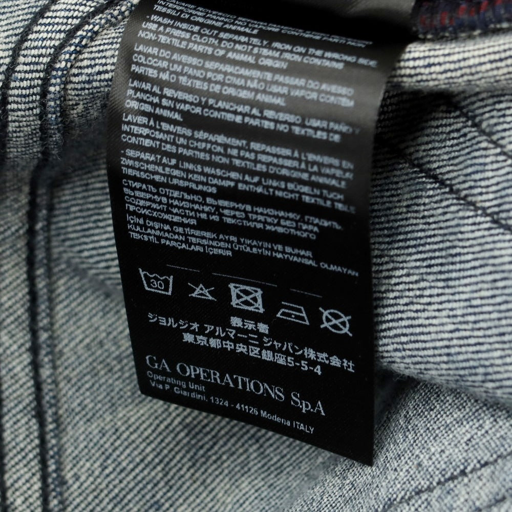 【中古】ジョルジオアルマーニ GIORGIO ARMANI LIMITED EDITION ストレッチ コットン デニムパンツ ジーンズ ネイビー【 31 】【 状態ランクB 】【 メンズ 】