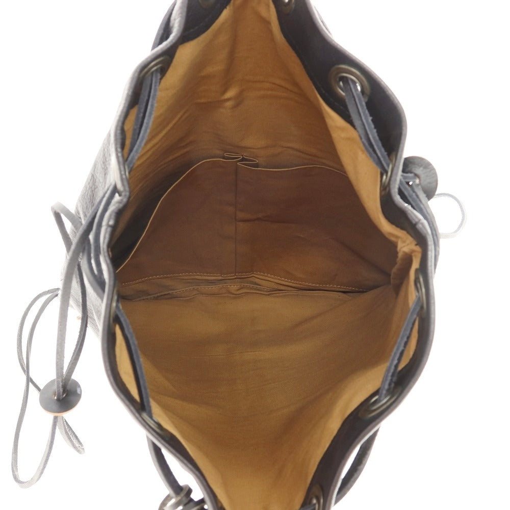 【中古】モト MOTO レザー ナップサック ブラック【 状態ランクB 】【 メンズ 】