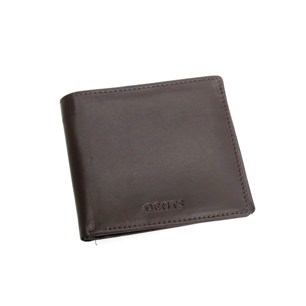 【中古】デンツ DENTS レザー 二つ折り財布 ブラウン【 状態ランクA 】【 メンズ 】