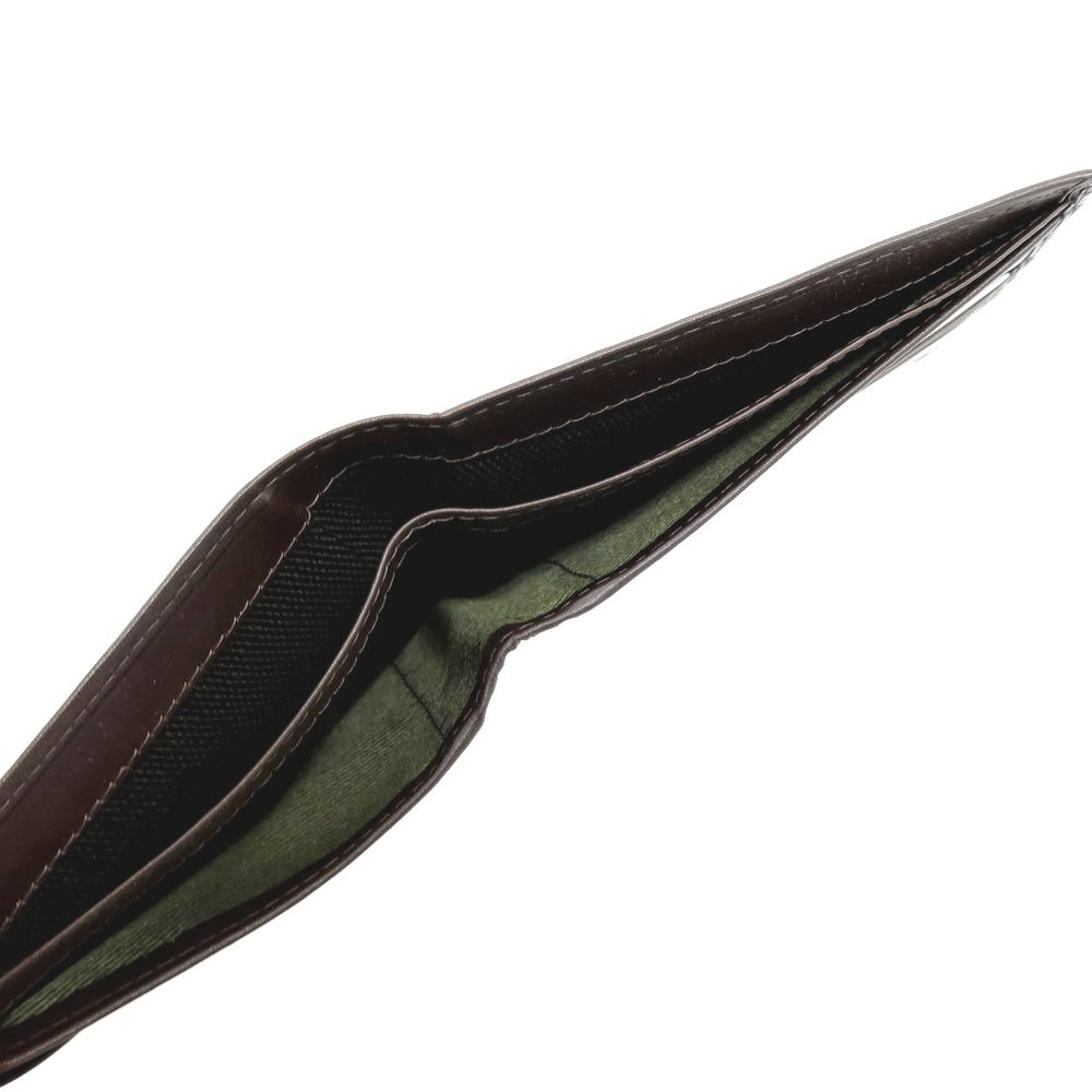 【中古】デンツ DENTS レザー 二つ折り財布 ブラウン【 状態ランクA 】【 メンズ 】
