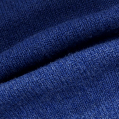 【中古】ドルモア DRUMOHR ウール クルーネック プルオーバーニット ネイビーxブルー【 48 】【 状態ランクB 】【 メンズ 】