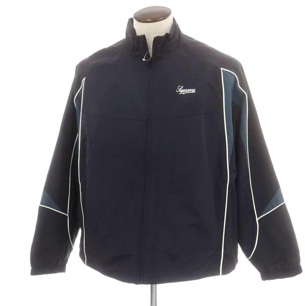 【中古】シュプリーム Supreme 2025年秋冬 Contrast Piping Track Jacket ナイロン トラックジャケット ブラック【 L 】【 状態ランクA 】【 メンズ 】