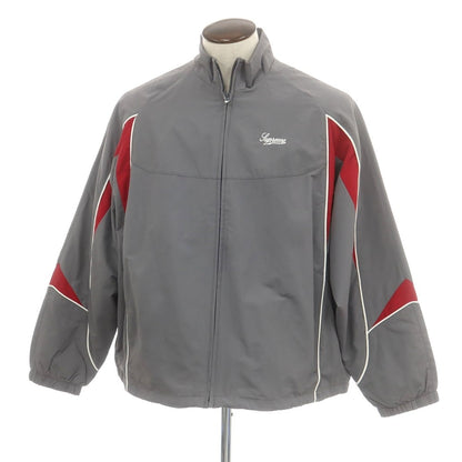 【中古】シュプリーム Supreme 2025年秋冬 Contrast Piping Track Jacket ナイロン トラックジャケット グレー【 L 】【 状態ランクA 】【 メンズ 】