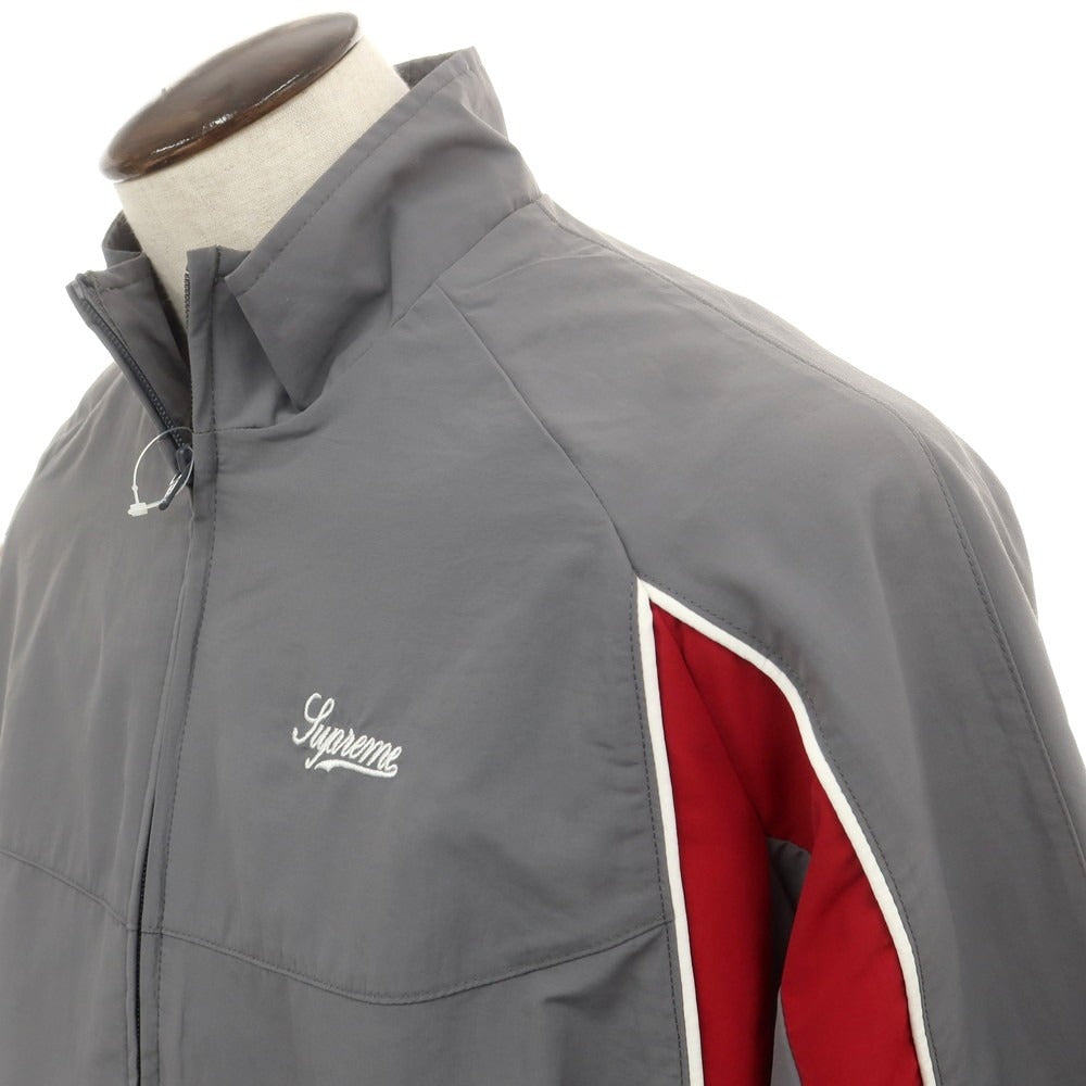 【中古】シュプリーム Supreme 2025年秋冬 Contrast Piping Track Jacket ナイロン トラックジャケット グレー【 L 】【 状態ランクA 】【 メンズ 】