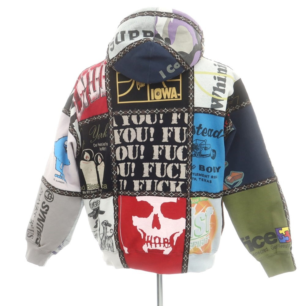 【中古】シュプリーム Supreme × Number (N)ine 2025年秋冬 Patchwork Zip Up Hooded Sweatshirt パーカー マルチカラー【 L 】【 状態ランクB 】【 メンズ 】