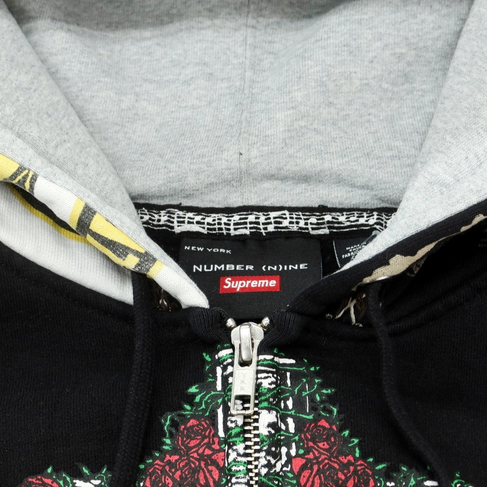 【中古】シュプリーム Supreme × Number (N)ine 2025年秋冬 Patchwork Zip Up Hooded Sweatshirt パーカー マルチカラー【 サイズL 】【 状態ランクB 】【 メンズ 】 [APD]
