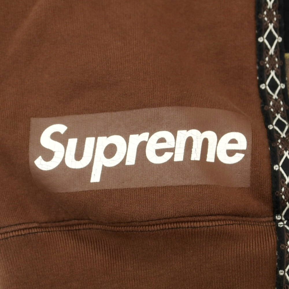 【中古】シュプリーム Supreme × Number (N)ine 2025年秋冬 Patchwork Zip Up Hooded Sweatshirt パーカー マルチカラー【 L 】【 状態ランクB 】【 メンズ 】