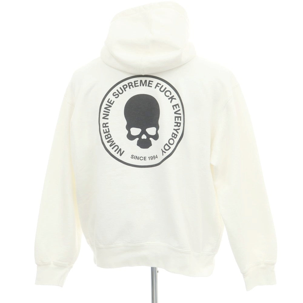 【中古】シュプリーム Supreme × Number (N)ine 2025年秋冬 Hooded Sweatshirt パーカー ホワイト【 L 】【 状態ランクA 】【 メンズ 】