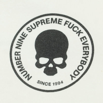 【中古】シュプリーム Supreme × Number (N)ine 2025年秋冬 Hooded Sweatshirt パーカー ホワイト【 L 】【 状態ランクA 】【 メンズ 】