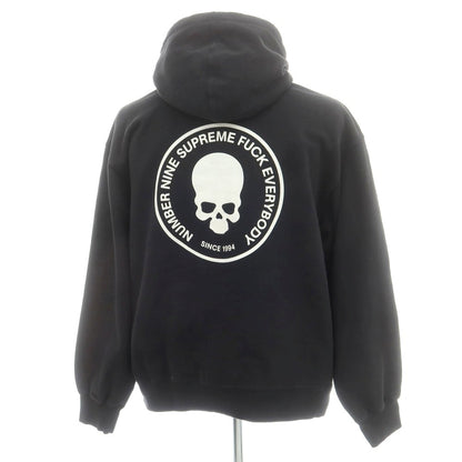 【中古】シュプリーム Supreme × Number (N)ine 2025年秋冬 Hooded Sweatshirt パーカー ブラック【 XL 】【 状態ランクA 】【 メンズ 】