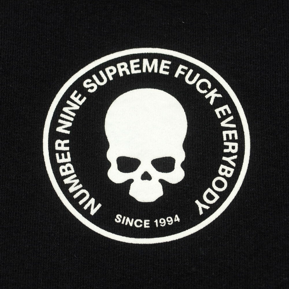 【中古】シュプリーム Supreme × Number (N)ine 2025年秋冬 Hooded Sweatshirt パーカー ブラック【 XL 】【 状態ランクA 】【 メンズ 】