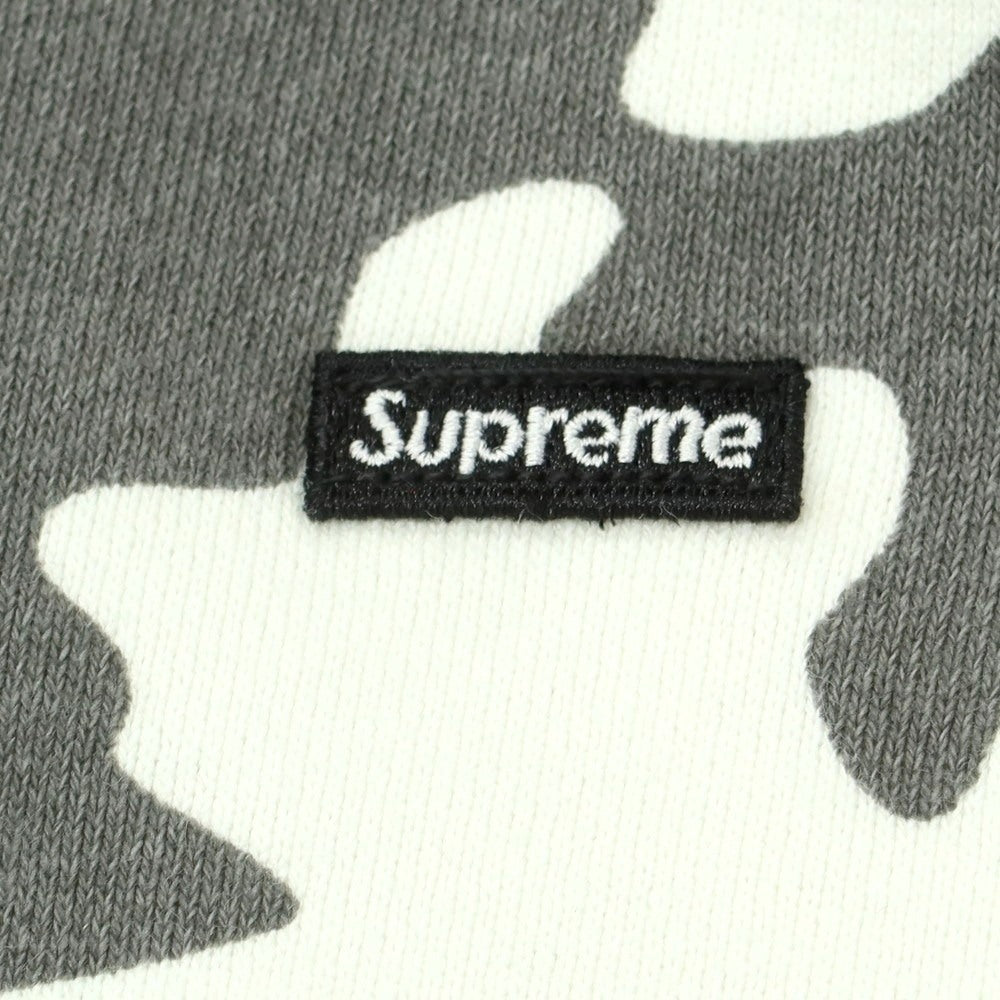 【中古】シュプリーム Supreme 2025年秋冬 Small Box Zip Up Hooded Sweatshirt カモフラ パーカー グリーンxグレー【サイズL】【 状態ランクA 】【 メンズ 】[BPD]