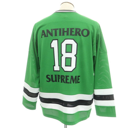 【中古】シュプリーム Supreme × ANTIHERO 2025年秋冬 Ozzy Hockey Jersey 長袖Ｔシャツ グリーン【 L 】【 状態ランクA 】【 メンズ 】
