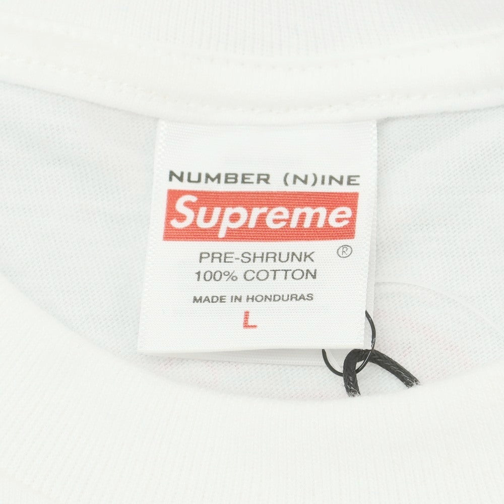 【中古】シュプリーム Supreme × Number (N)ine 2025年秋冬 Shut Up Tee コットン 半袖Ｔシャツ ホワイト【 サイズL 】【 状態ランクA 】【 メンズ 】 [CPD]