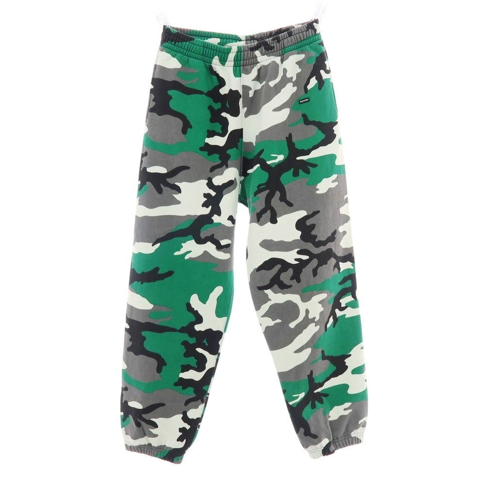 【中古】シュプリーム Supreme 2025年秋冬 Small Box Sweatpant カモフラ スウェットパンツ グリーンxグレー【 L 】【 状態ランクA 】【 メンズ 】