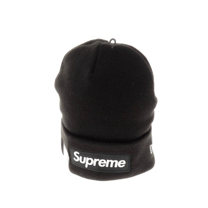 【中古】【未使用】シュプリーム Supreme 2025年秋冬 New Era Box Logo Beanie アクリル ニットキャップ ブラック【 状態ランクS 】【 メンズ 】