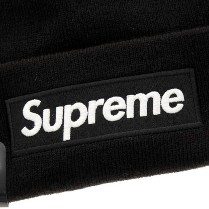 【中古】【未使用】シュプリーム Supreme 2025年秋冬 New Era Box Logo Beanie アクリル ニットキャップ ブラック【 状態ランクS 】【 メンズ 】