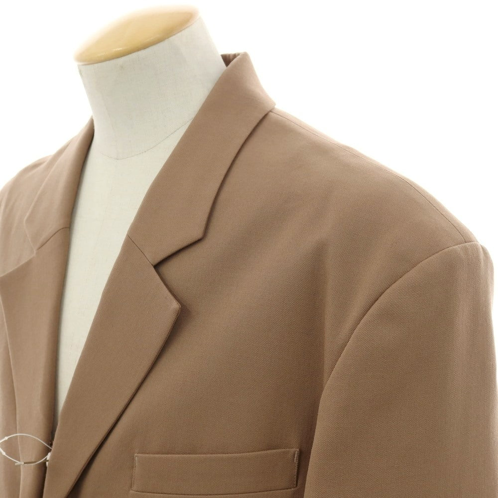 【中古】アンブッシュ AMBUSH ウール ジップアップ カジュアルジャケット ブラウンベージュ系【サイズ1】【 状態ランクB 】【 メンズ 】[CPD]