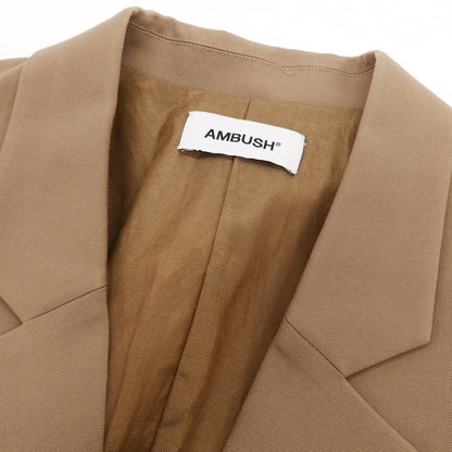 【中古】アンブッシュ AMBUSH ウール ジップアップ カジュアルジャケット ブラウンベージュ系【 1 】【 状態ランクB 】【 メンズ 】