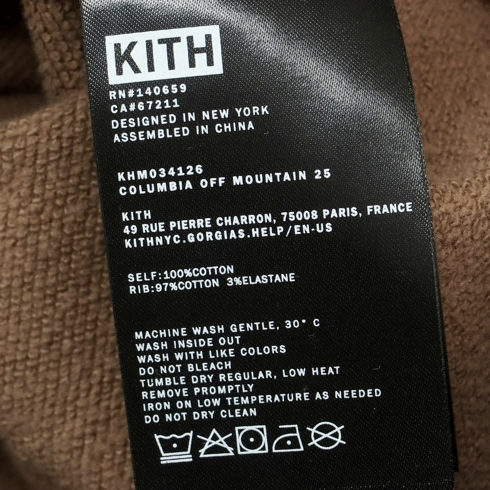 【中古】キス KITH × Columbia プルオーバー パーカー ブラウン【サイズM】【 状態ランクA 】【 メンズ 】[CPD]