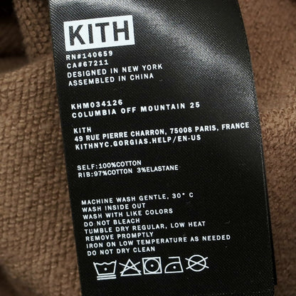 【中古】キス KITH × Columbia プルオーバー パーカー ブラウン【 M 】【 状態ランクA 】【 メンズ 】