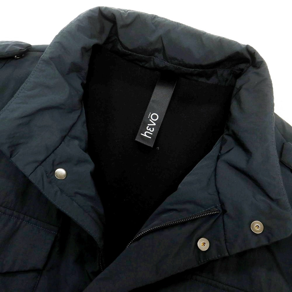 【中古】イーヴォ Hevo M-65型 ナイロン 中綿入り フィールドジャケット ダークグリーン【 50 】【 状態ランクB 】【 メンズ 】