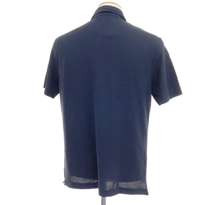 【中古】ザノーネ ZANONE アイスコットン 半袖ポロシャツ ネイビー【 表記なし（Ｓ位） 】【 状態ランクB 】【 メンズ 】 []