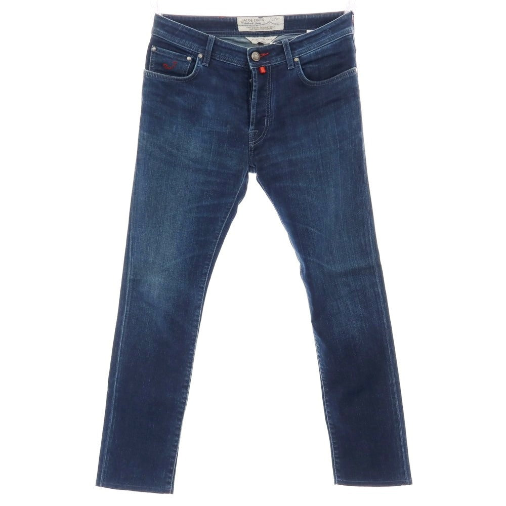 【中古】ヤコブコーエン JACOB COHEN PW688 ストレッチ コットンポリエステル デニムパンツ ジーンズ ネイビー【 33 】【 状態ランクC 】【 メンズ 】