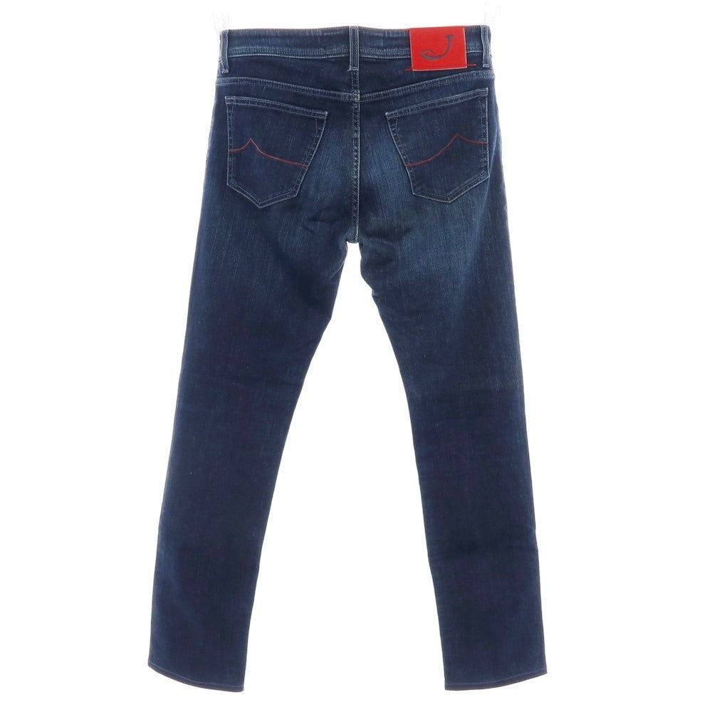 【中古】ヤコブコーエン JACOB COHEN PW688 ストレッチ コットンポリエステル デニムパンツ ジーンズ ネイビー【 33 】【 状態ランクC 】【 メンズ 】