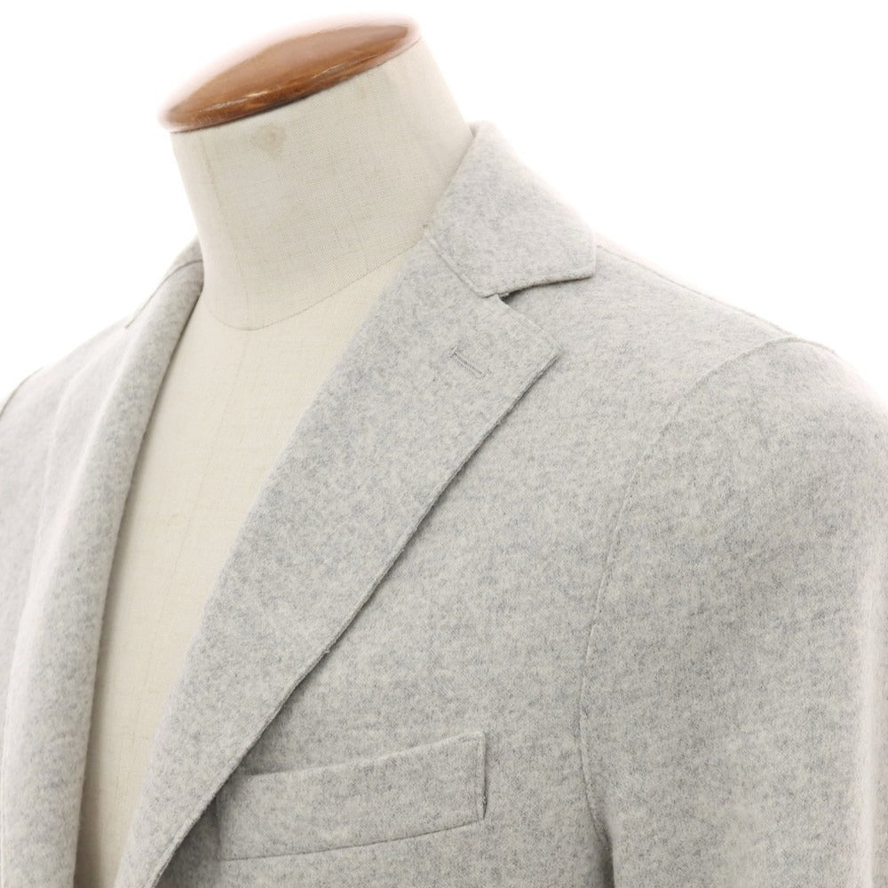 【中古】イレブンティ eleventy ウールナイロン 2B テーラードジャケット ライトグレー【 46 】【 状態ランクB 】【 メンズ 】