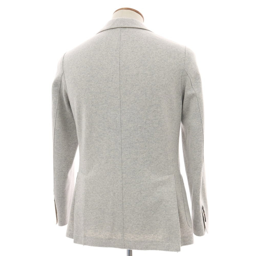 【中古】イレブンティ eleventy ウールナイロン 2B テーラードジャケット ライトグレー【 46 】【 状態ランクB 】【 メンズ 】