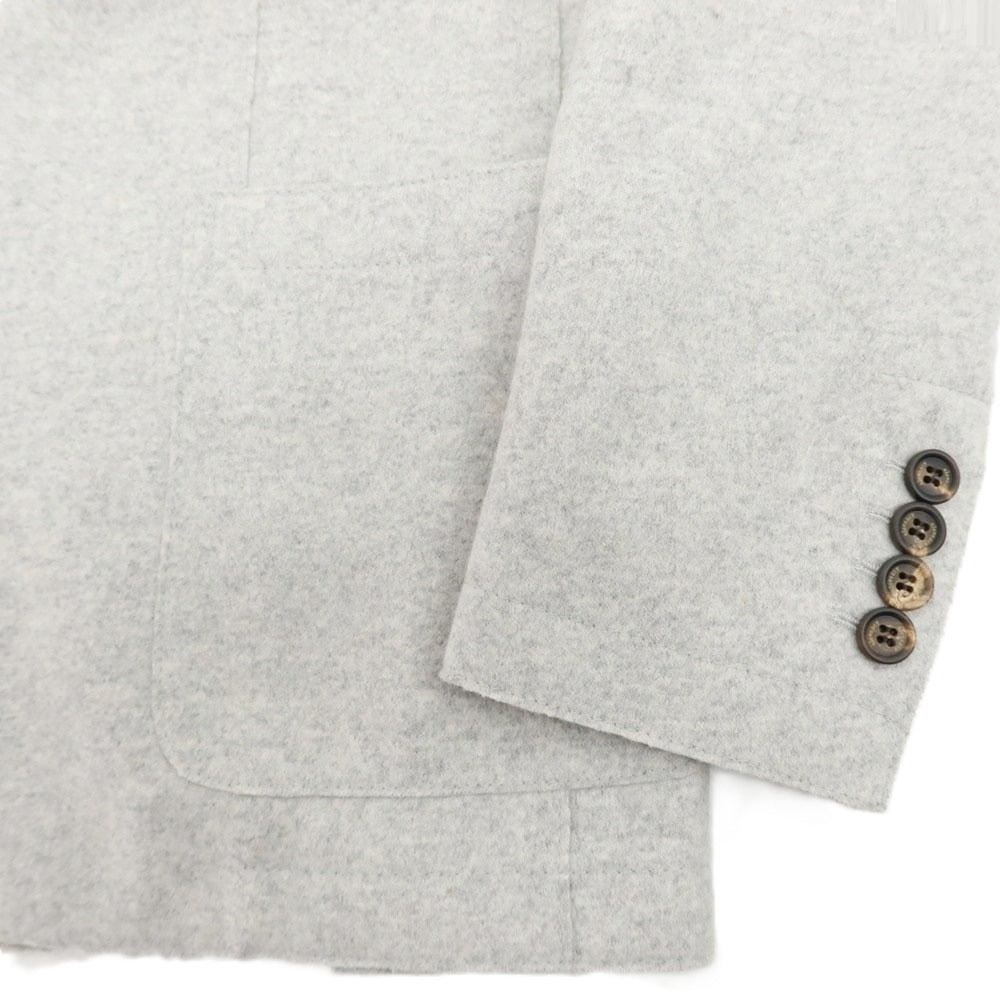【中古】イレブンティ eleventy ウールナイロン 2B テーラードジャケット ライトグレー【 46 】【 状態ランクB 】【 メンズ 】