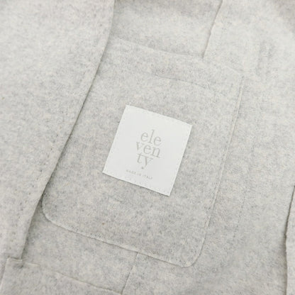 【中古】イレブンティ eleventy ウールナイロン 2B テーラードジャケット ライトグレー【 46 】【 状態ランクB 】【 メンズ 】