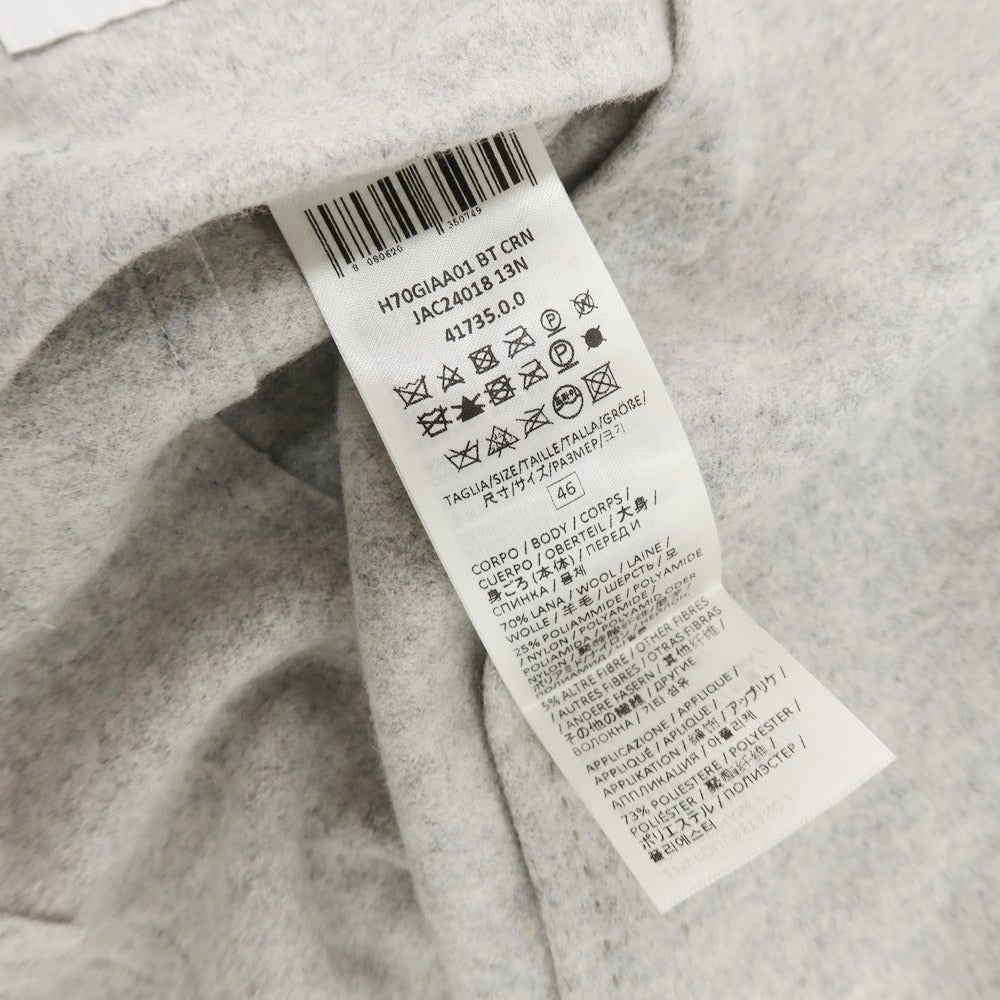 【中古】イレブンティ eleventy ウールナイロン 2B テーラードジャケット ライトグレー【 46 】【 状態ランクB 】【 メンズ 】