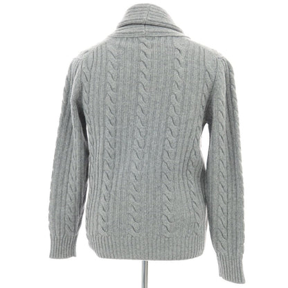 【中古】バフィー BAFY ケーブル編み ウール ショールカラー カーディガン ライトグレー【 46 】【 状態ランクB 】【 メンズ 】